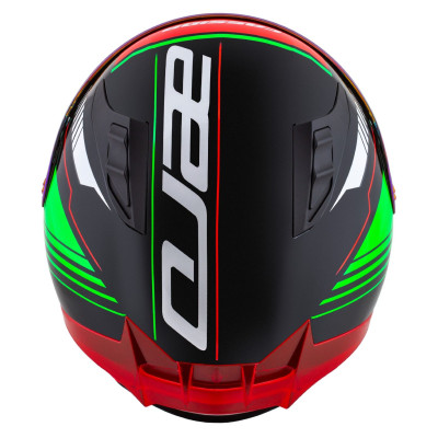 Integrální přilba Aero Drome, CASSIDA (černá met./červená/zelená/bílá) 2025