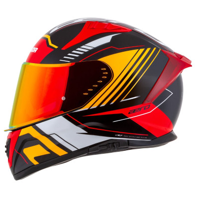 Integrální přilba Aero Drome, CASSIDA (černá met./oranžová/červená/bílá) 2025