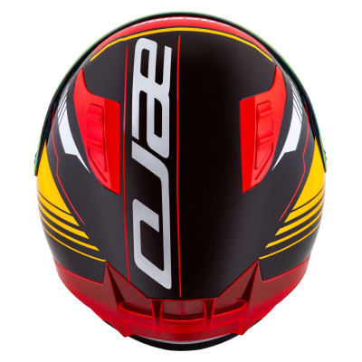 Integrální přilba Aero Drome, CASSIDA (černá met./oranžová/červená/bílá) 2025