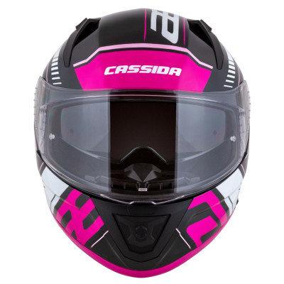 Integrální přilba Aero Drome, CASSIDA (černá met./růžová/bílá) 2025