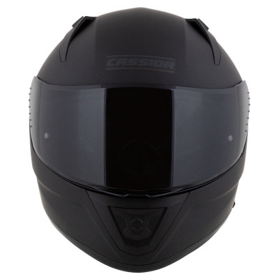 Integrální přilba Aero Solid, CASSIDA (černá matná/šedá) 2025