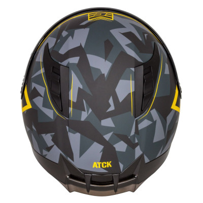 Integrální přilba Aero ATCK, CASSIDA (šedá camo/černá/žlutá fluo) 2025