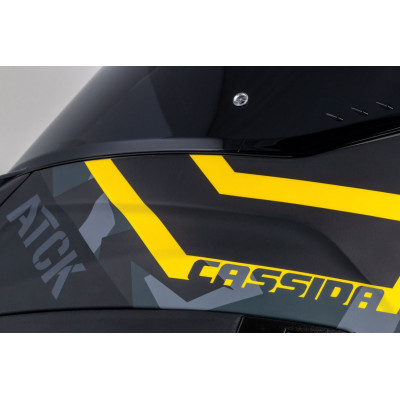 Integrální přilba Aero ATCK, CASSIDA (šedá camo/černá/žlutá fluo) 2025