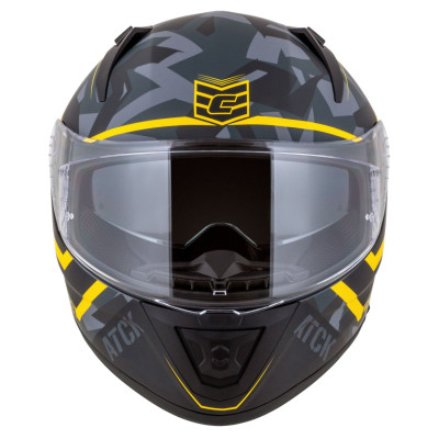 Integrální přilba Aero ATCK, CASSIDA (šedá camo/černá/žlutá fluo) 2025