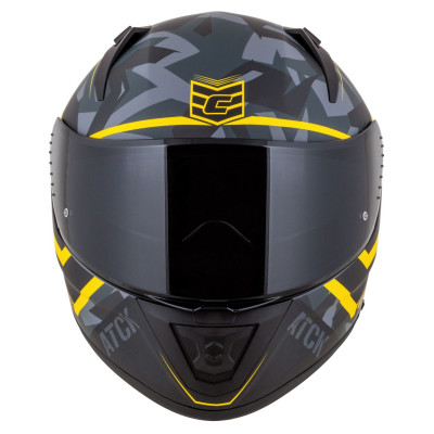 Integrální přilba Aero ATCK, CASSIDA (šedá camo/černá/žlutá fluo) 2025