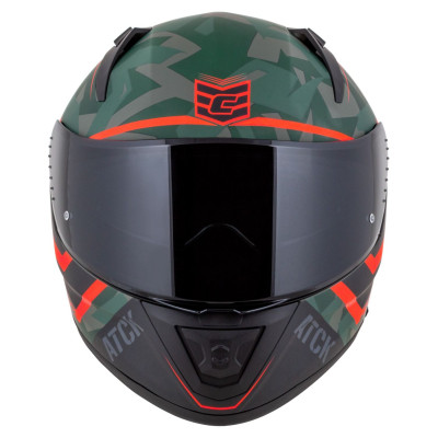 Integrální přilba Aero ATCK, CASSIDA (zelená camo/černá/šedá/oranžová) 2025