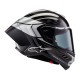 přilba SUPERTECH R10 ELEMENT, ALPINESTARS (karbon/stříbrná/černá) 2025
