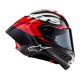 přilba SUPERTECH R10 ELEMENT, ALPINESTARS (karbon/červená fluo/bílá) 2025