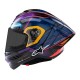 přilba SUPERTECH R10 limitovaná edice MARTINATOR JORGE MARTIN, ALPINESTARS (modrá/fialová/červená/žlutá) 2025