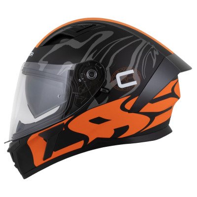 Integrální přilba Orbit Multivers, CASSIDA (černá matná/oranžová/šedá/bílá) 2025