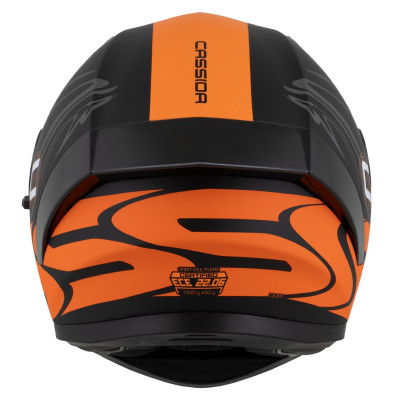 Integrální přilba Orbit Multivers, CASSIDA (černá matná/oranžová/šedá/bílá) 2025