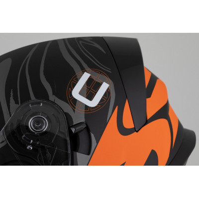 Integrální přilba Orbit Multivers, CASSIDA (černá matná/oranžová/šedá/bílá) 2025