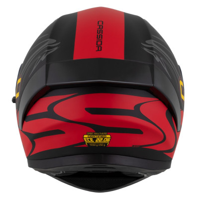 Integrální přilba Orbit Multivers, CASSIDA (černá matná/červená/šedá/žlutá) 2025