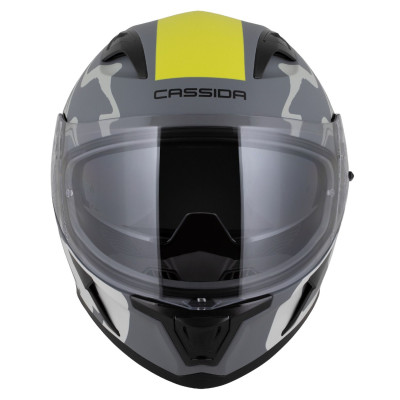 Integrální přilba Orbit Multivers, CASSIDA (šedá matná/světle šedá/žlutá fluo/černá) 2025