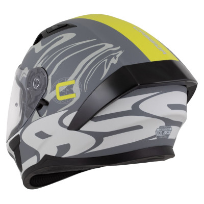 Integrální přilba Orbit Multivers, CASSIDA (šedá matná/světle šedá/žlutá fluo/černá) 2025
