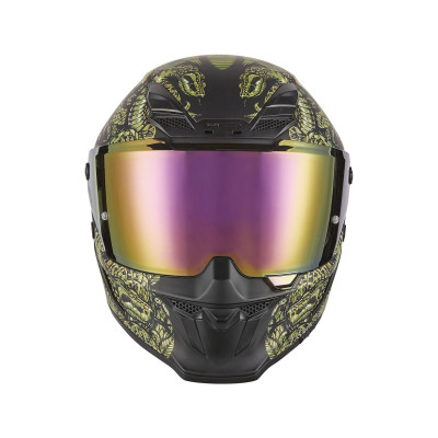 přilba GOLIATH MYTHOLOGY, NOX EXKLUSIV (černá matná, zlatá) 2025