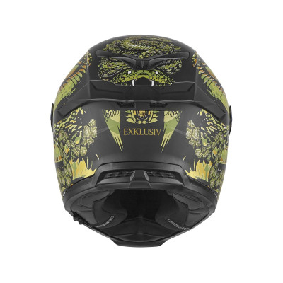 přilba GOLIATH MYTHOLOGY, NOX EXKLUSIV (černá matná, zlatá) 2025