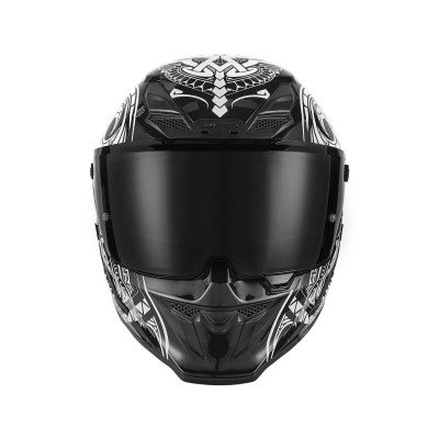 přilba GOLIATH MAORI, NOX EXKLUSIV (černá matná, bílá) 2025