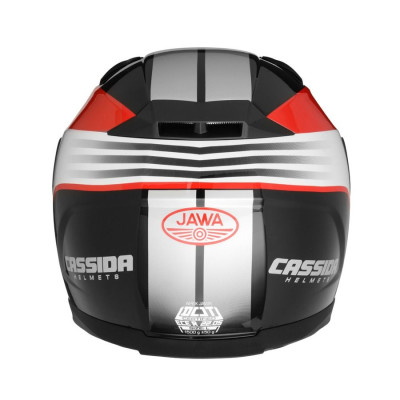 Integrální přilba Apex Jawa, CASSIDA (červená/černá/šedá, balení vč. Pinlock folie)