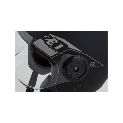 přilba C30, ZED (černá matná/šedá)
