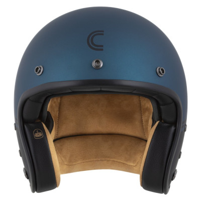 Otevřená přilba Eso Super Hooligan, CASSIDA (černá matná/metalická modrá) 2025