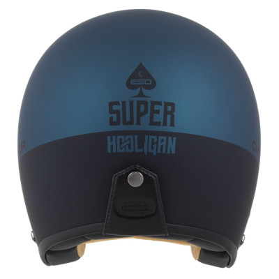 Otevřená přilba Eso Super Hooligan, CASSIDA (černá matná/metalická modrá) 2025