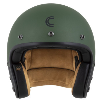 Otevřená přilba Eso Super Hooligan, CASSIDA (černá matná/metalická zelená) 2025