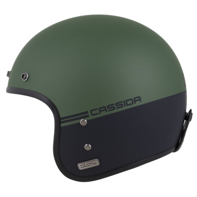 Otevřená přilba Eso Super Hooligan, CASSIDA (černá matná/metalická zelená) 2025