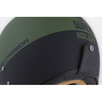 Otevřená přilba Eso Super Hooligan, CASSIDA (černá matná/metalická zelená) 2025