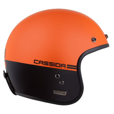 Otevřená přilba Eso Super Hooligan, CASSIDA (černá/oranžová perleť) 2025