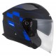 Otevřená přilba Jet Tech RoxoR, CASSIDA (černá matná/modrá/šedá/bílá)