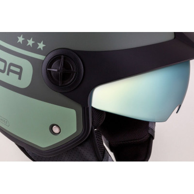 Otevřená přilba Handy Plus Chief, CASSIDA (zelená matná/tmavě zelená) 2025