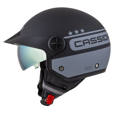 Otevřená přilba Handy Plus Chief, CASSIDA (šedá matná/černá) 2025
