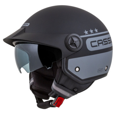 Otevřená přilba Handy Plus Chief, CASSIDA (šedá matná/černá) 2025