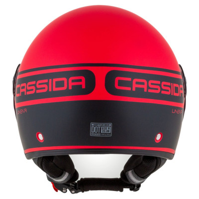 Otevřená přilba Handy Plus Linear, CASSIDA (červená matná/černá) 2025