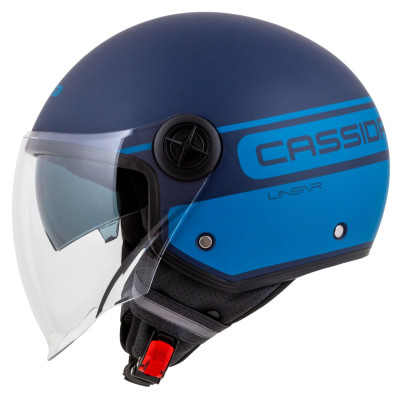 Otevřená přilba Handy Plus Linear, CASSIDA (modrá matná/tmavě modrá) 2025
