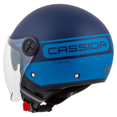 Otevřená přilba Handy Plus Linear, CASSIDA (modrá matná/tmavě modrá) 2025