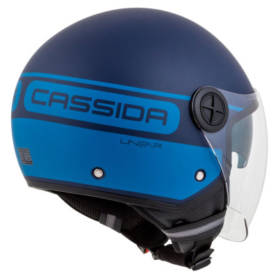 Otevřená přilba Handy Plus Linear, CASSIDA (modrá matná/tmavě modrá) 2025