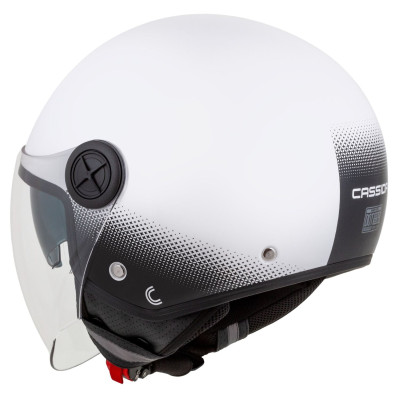 Otevřená přilba Handy Plus, CASSIDA (bílá/černá) 2025