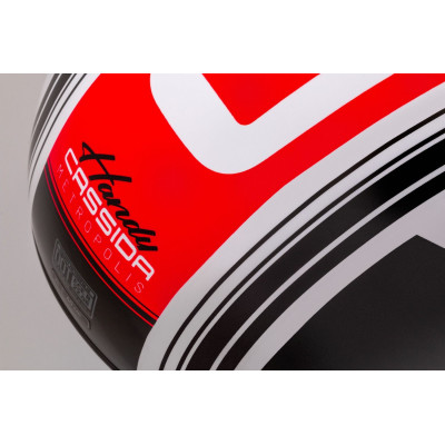 Otevřená přilba Handy Metropolis, CASSIDA (černá/bílá/červená) 2025