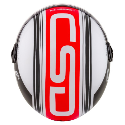 Otevřená přilba Handy Metropolis, CASSIDA (černá/bílá/červená) 2025