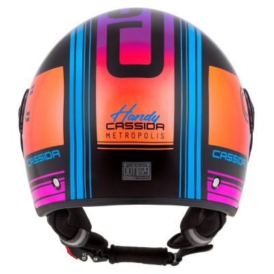Otevřená přilba Handy Metropolis, CASSIDA (černá/tyrkysová/gradient) 2025