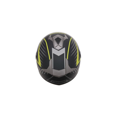 Otevřená přilba Magnum, CASSIDA (černá matná/šedá/žlutá fluo)