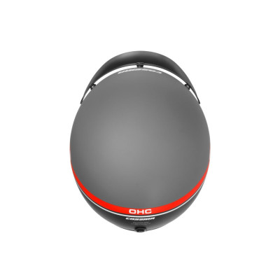 Otevřená přilba Oxygen Jawa OHC, CASSIDA (šedá matná/červená/černá/bílá)