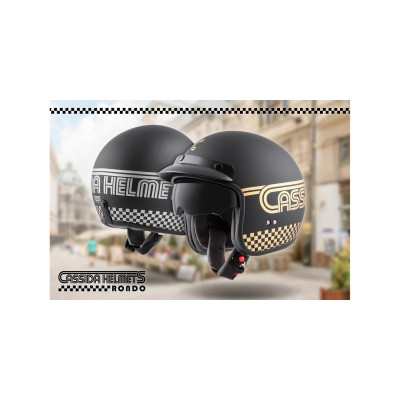 Otevřená přilba Oxygen Rondo, CASSIDA (černá matná/zlatá)