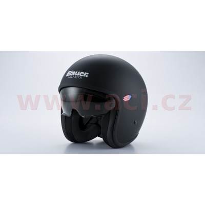 přilba PILOT 1.1 MONOCHROME, BLAUER (černá matná)
