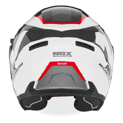 přilba N130 KLINT, NOX (bílá,černá,červená) 2024