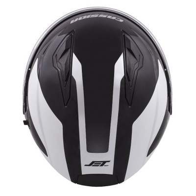 Otevřená přilba Jet Tech Corso, CASSIDA (černá/bílá)