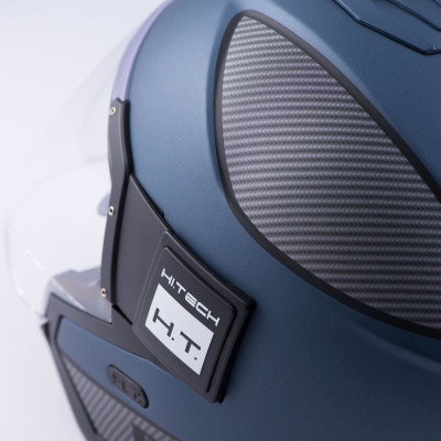 přilba SOLO, BLAUER (modrá matná, carbon, stříbrná)