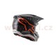 přilba S-M5 COMPASS, ALPINESTARS (matná černá/oranžová fluo)